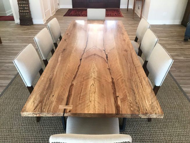 spalted beech kitchen table